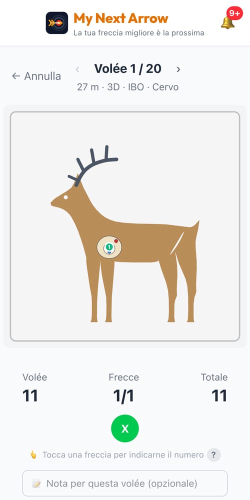 Segna sull'animale — schermata di My Next Arrow