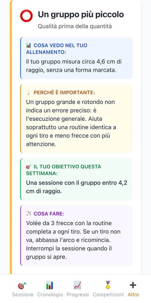 Si adatta al tuo livello e al tuo ritmo — schermata di My Next Arrow