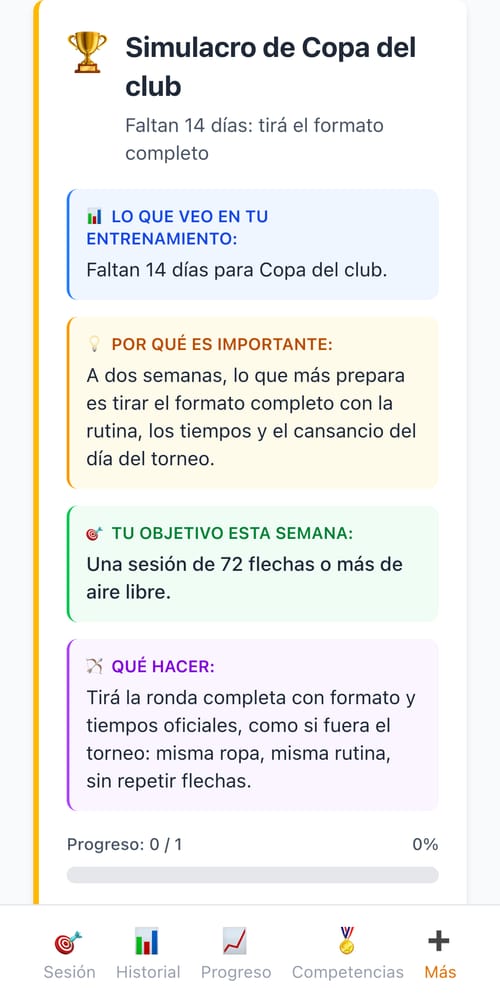 Te prepara para competir — captura de My Next Arrow