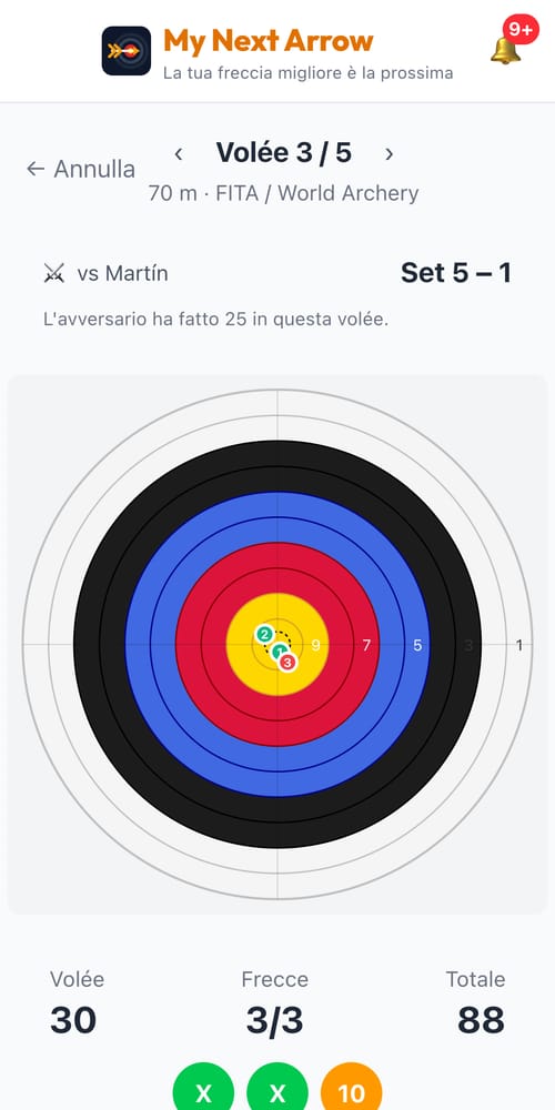 Duelli — schermata di My Next Arrow